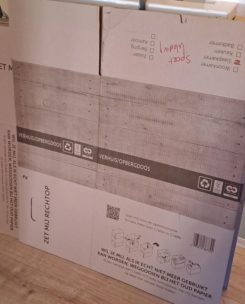 13 verhuisdozen gratis GERESERVEERD, Ophalen, Doos, 40 tot 60 cm, 50 tot 75 cm