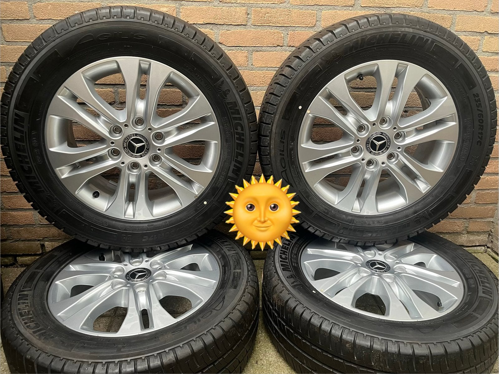 NIEUWE 17” originel Mercedes Sprinter Michelin zomerset TPMS, Auto-onderdelen, Bestelwagen, Banden en Velgen, Nieuw, 17 inch
