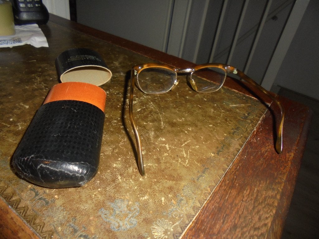 oude bril jaren 50/60 rodenstock flora gemerkt 1/10 kroontje, Sieraden, Tassen en Uiterlijk, Zonnebrillen en Brillen | Dames, Ophalen of Verzenden