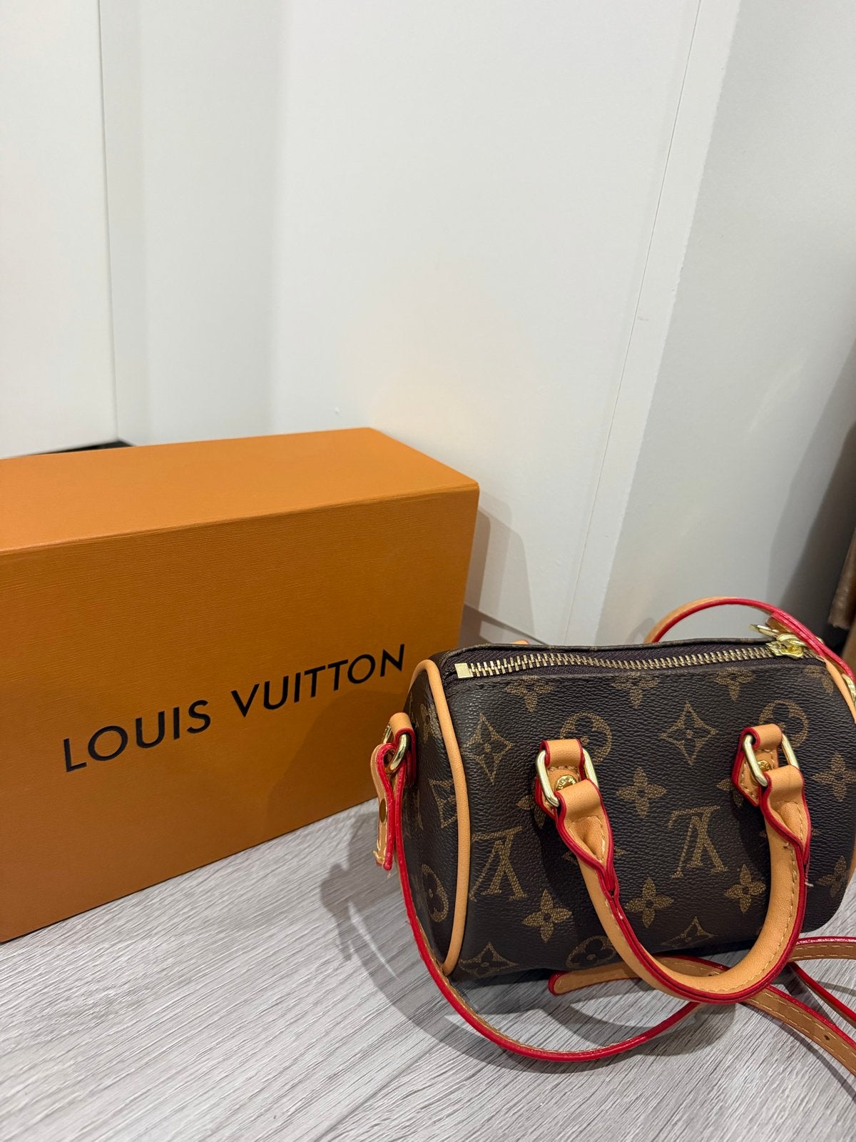 Nano Speedy Monogram Tas nieuw, Ophalen of Verzenden, Zo goed als nieuw, Bruin, Handtas