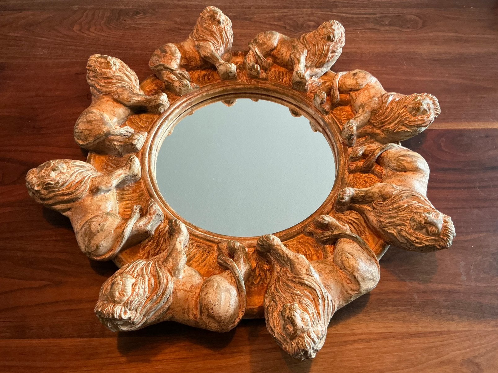 Engelse designspiegel Alan Wallis Designs, Ophalen, Rond, Minder dan 50 cm