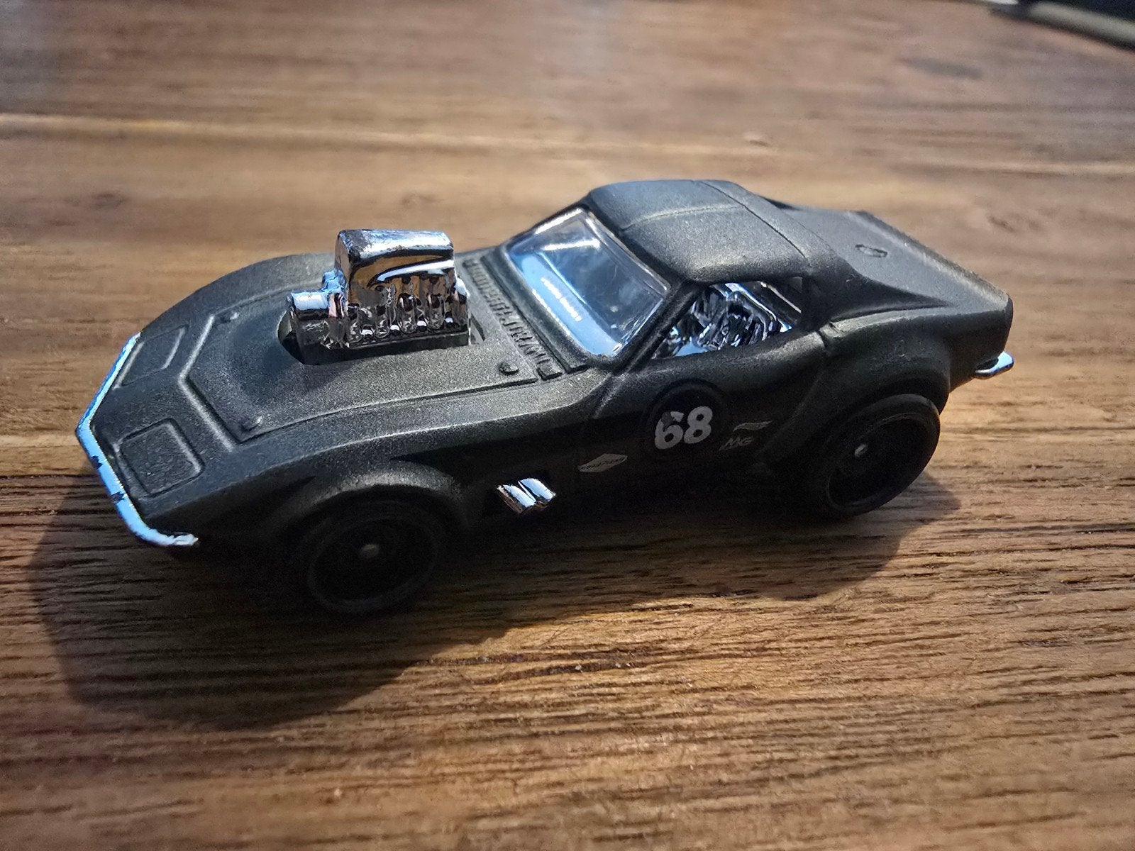 Hot Wheels 2016 Gas Monkey Garage '68 Corvette Zwart, Ophalen of Verzenden, Zo goed als nieuw