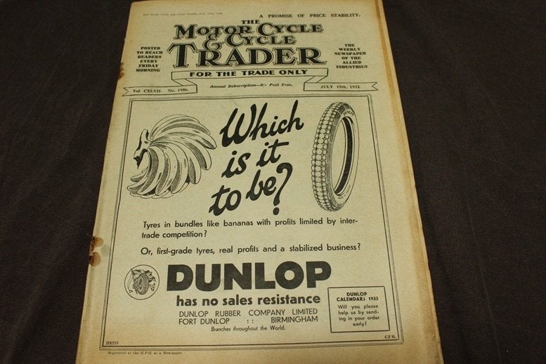 Motorcycle & Cycle Trader 15 juli 1932, Ophalen of Verzenden, Gelezen