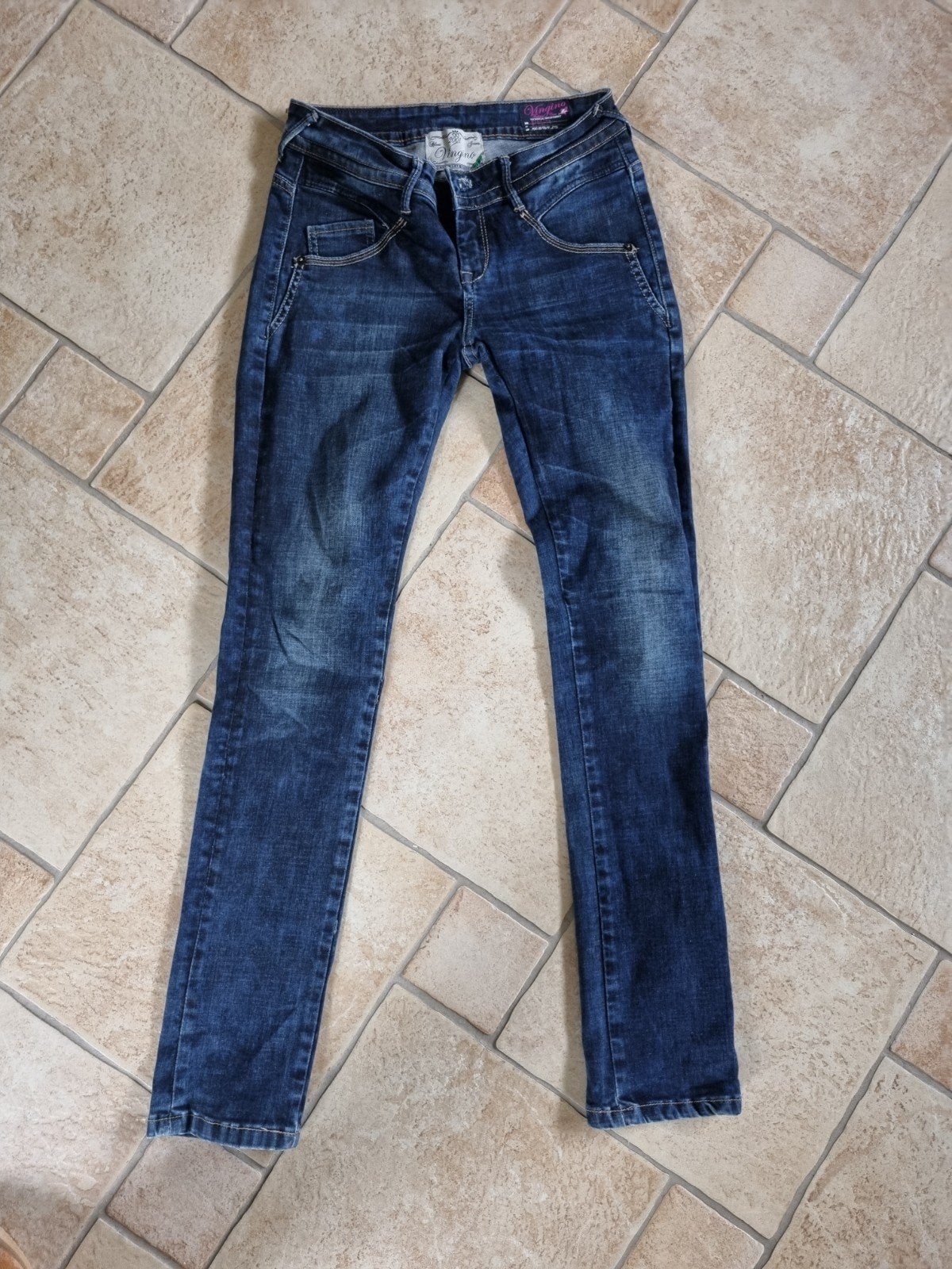 nieuwstaat vingino spijkerbroek jongen maat 170, Broek, Ophalen of Verzenden, Zo goed als nieuw, Vingino