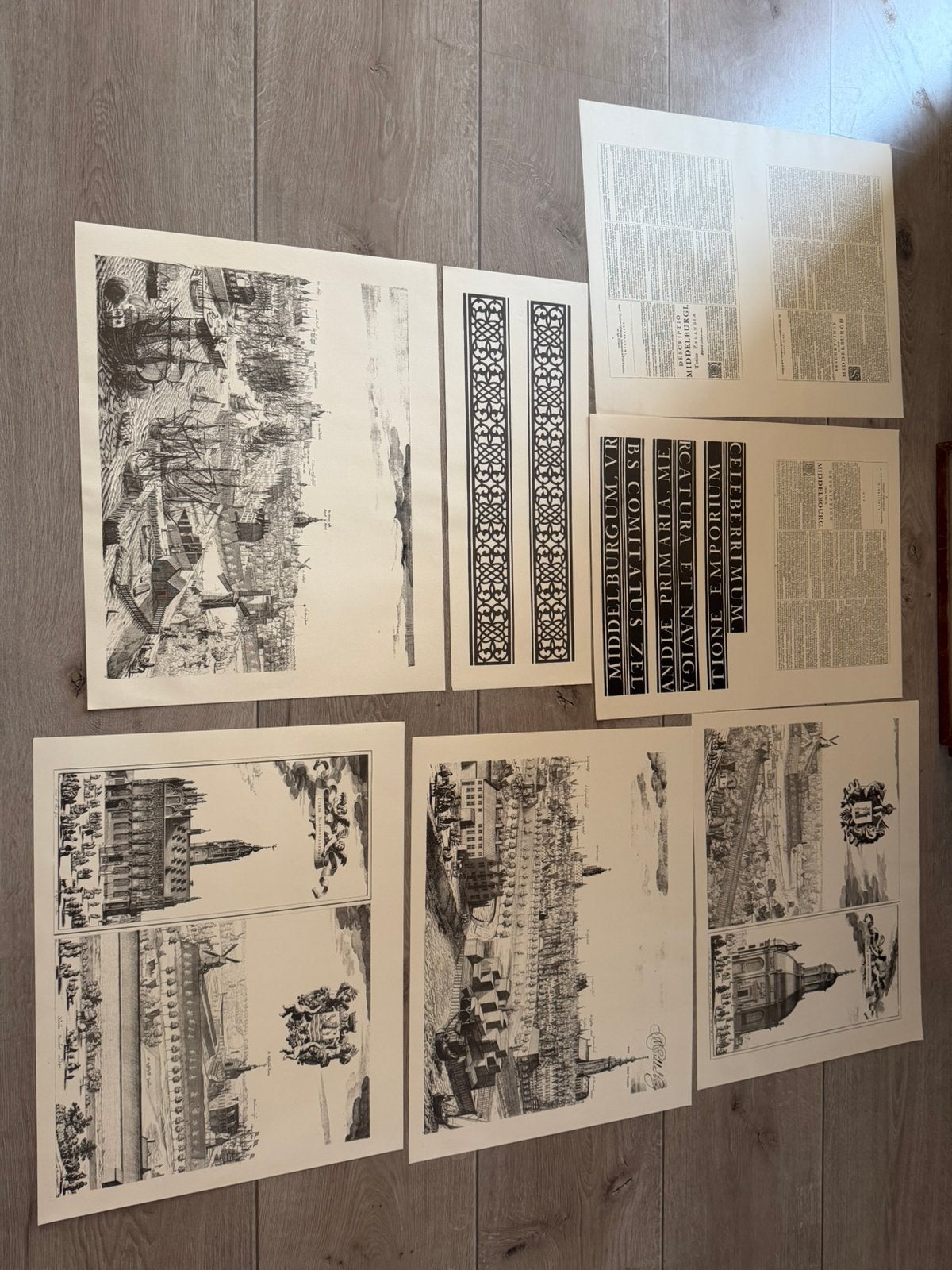 Schillemans-Visscher panorama Middelburg, Antiek en Kunst, Kunst | Tekeningen en Foto's, Ophalen of Verzenden