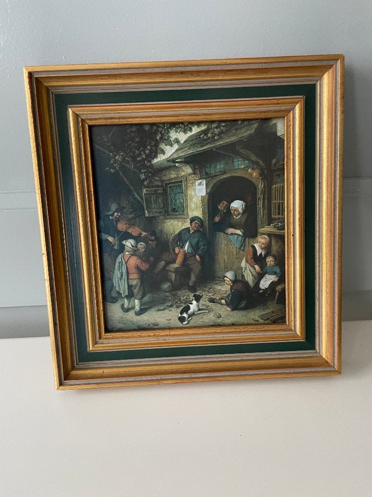reproductie ‘De Vioolspeler’ – A. van Ostade, Ophalen of Verzenden