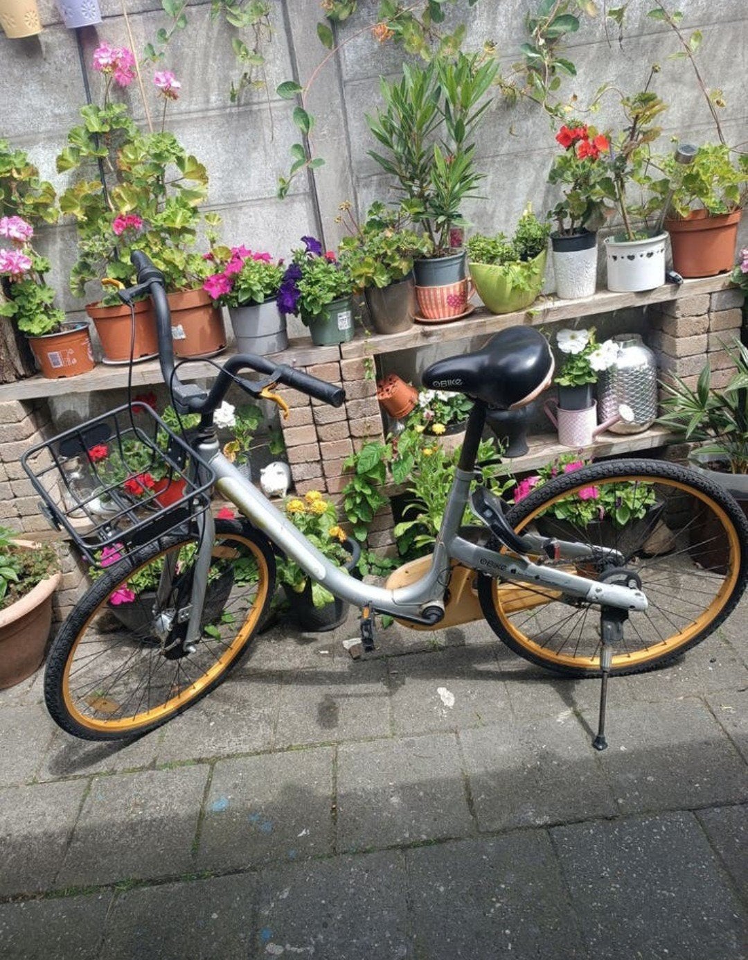 OBike deelfiets met mandje, Ophalen