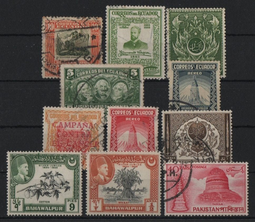 G61) postzegels ECUADOR, Verzenden, Gestempeld, Zuid-Amerika