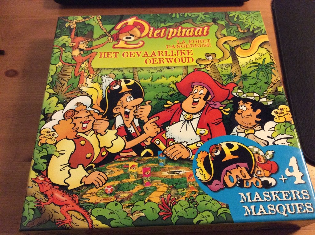 Piet Piraat, het gevaarlijke oerwoud. bordspel, Hobby en Vrije tijd, Een of twee spelers, Ophalen of Verzenden, Studio 100