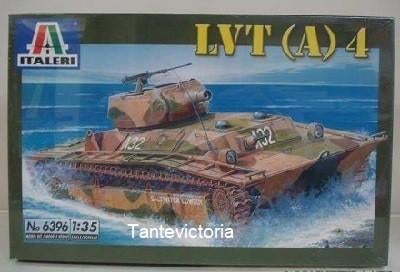 Italeri 1:35 tank LVT(A) amfibie 6396 modelbouw Tank, Tank, Italeri, 1:32 tot 1:50, Nieuw