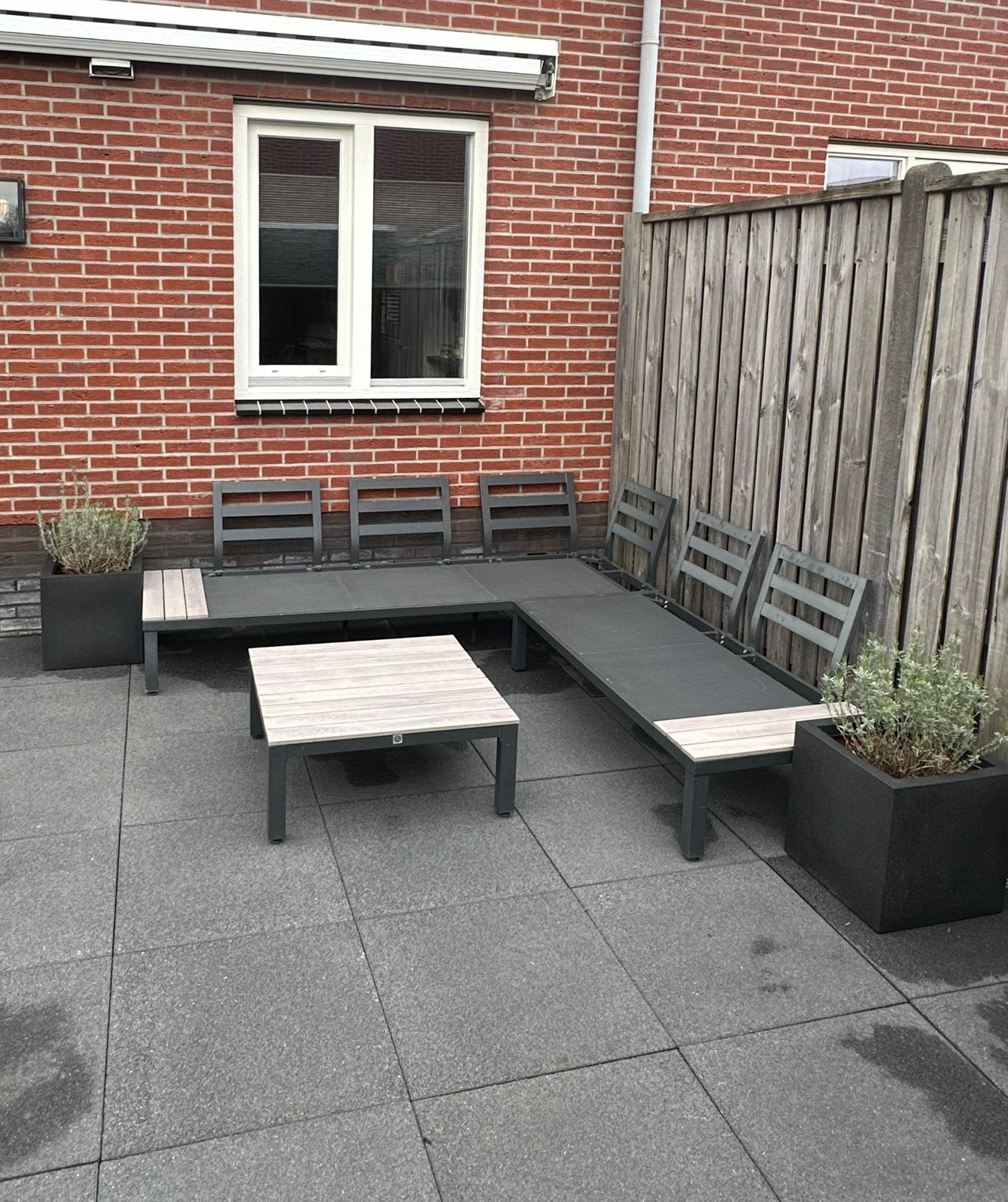 Nette loungeset, Tuin en Terras, Ophalen, Zo goed als nieuw, Kunststof