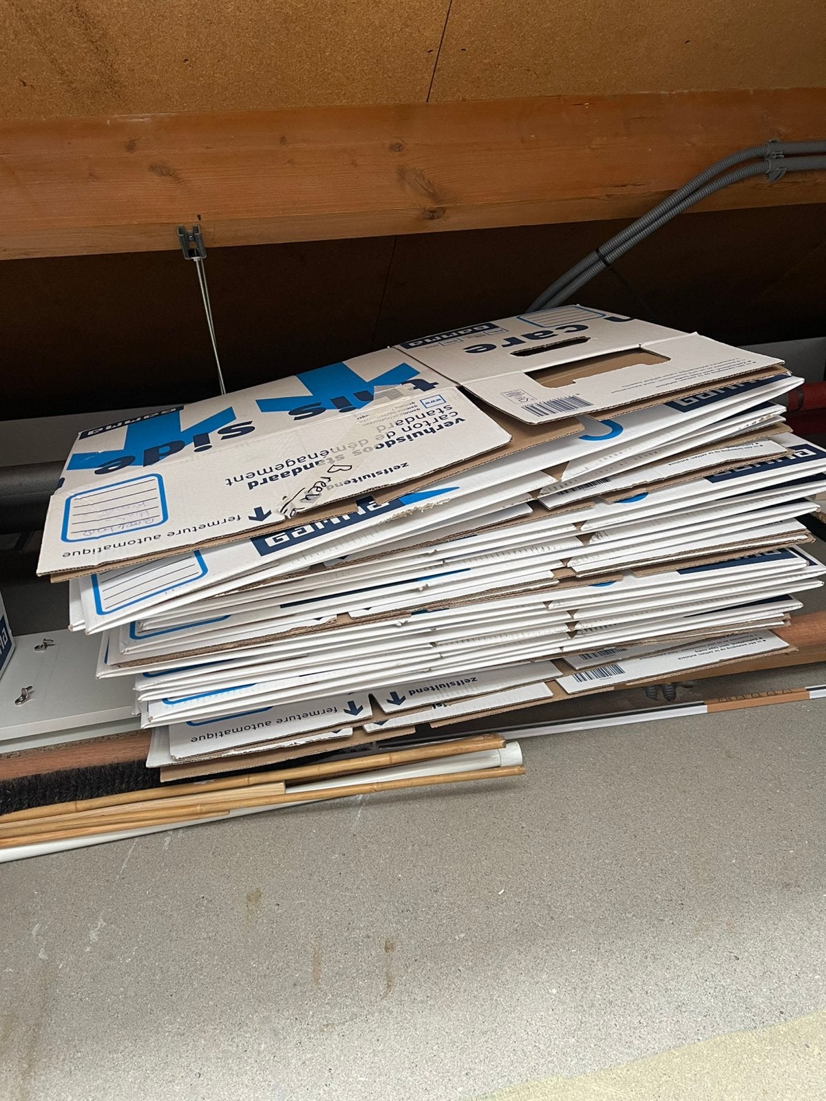 Verhuisdozen van de Gamma, Ophalen, Doos, Minder dan 50 cm, Zo goed als nieuw