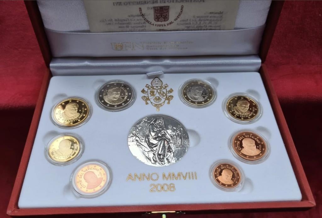 Vaticaan 2008 Proof-set, Vaticaanstad, Setje, Zilver, Overige waardes