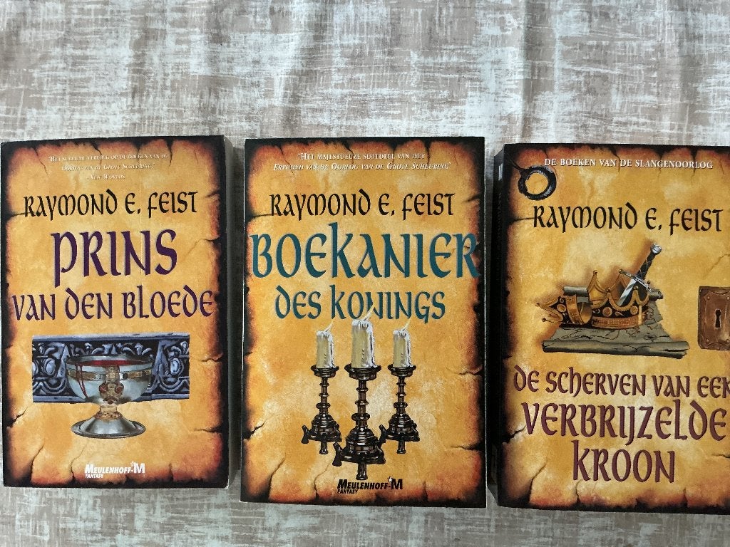 Raymond E.Feist 3 boeken, Ophalen of Verzenden, Zo goed als nieuw