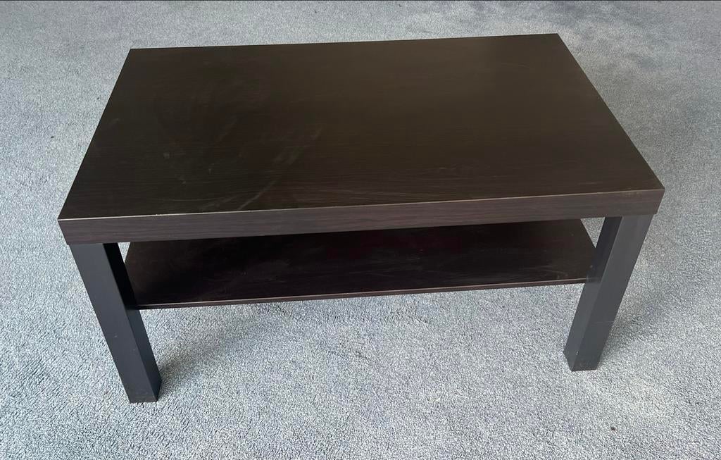 IKEA Lack salontafel - Zwartbruin, Huis en Inrichting, Tafels | Salontafels, Gebruikt, Vierkant, Minder dan 50 cm, Overige houtsoorten