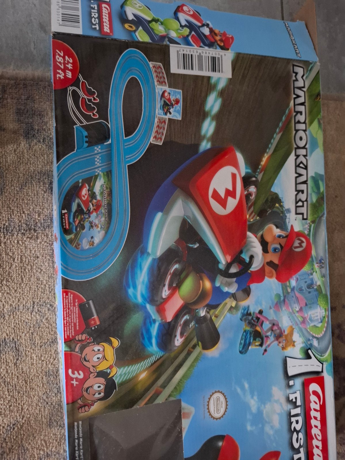 Carrera First Mario Kart Racebaan - Compleet, Kinderen en Baby's, Speelgoed | Racebanen, Ophalen of Verzenden, Gebruikt, Elektrisch