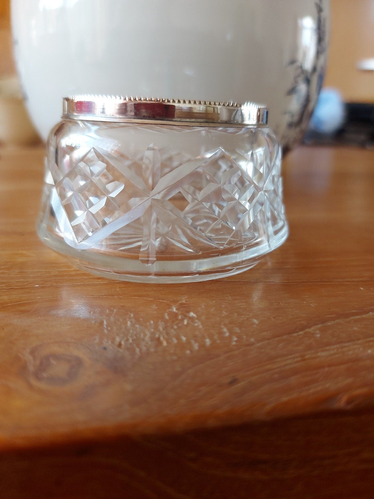 Prachtige Kristallen kommetje van Hooijkaas 6,5 cm, Antiek en Kunst, Antiek | Vazen, Ophalen of Verzenden