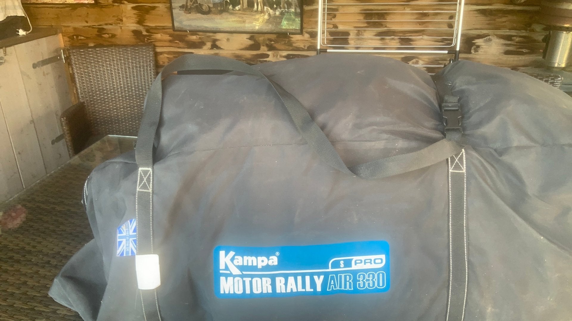 Te koop opblaasbare voortent., Caravans en Kamperen, Ophalen, Zo goed als nieuw