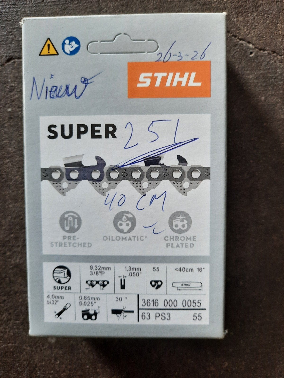 Foto 5 van Stihl MS 251, 40cm ,kettingzaag 2021,extra 1 nieuwe ketting