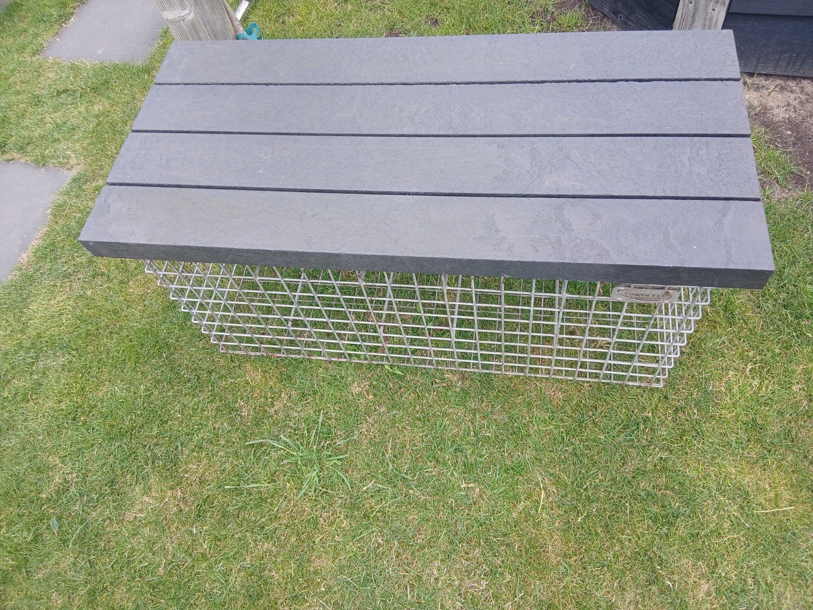 Leuk Bankje te vullen met stenen, Tuin en Terras, Tuinbanken, Ophalen, Zo goed als nieuw, Metaal