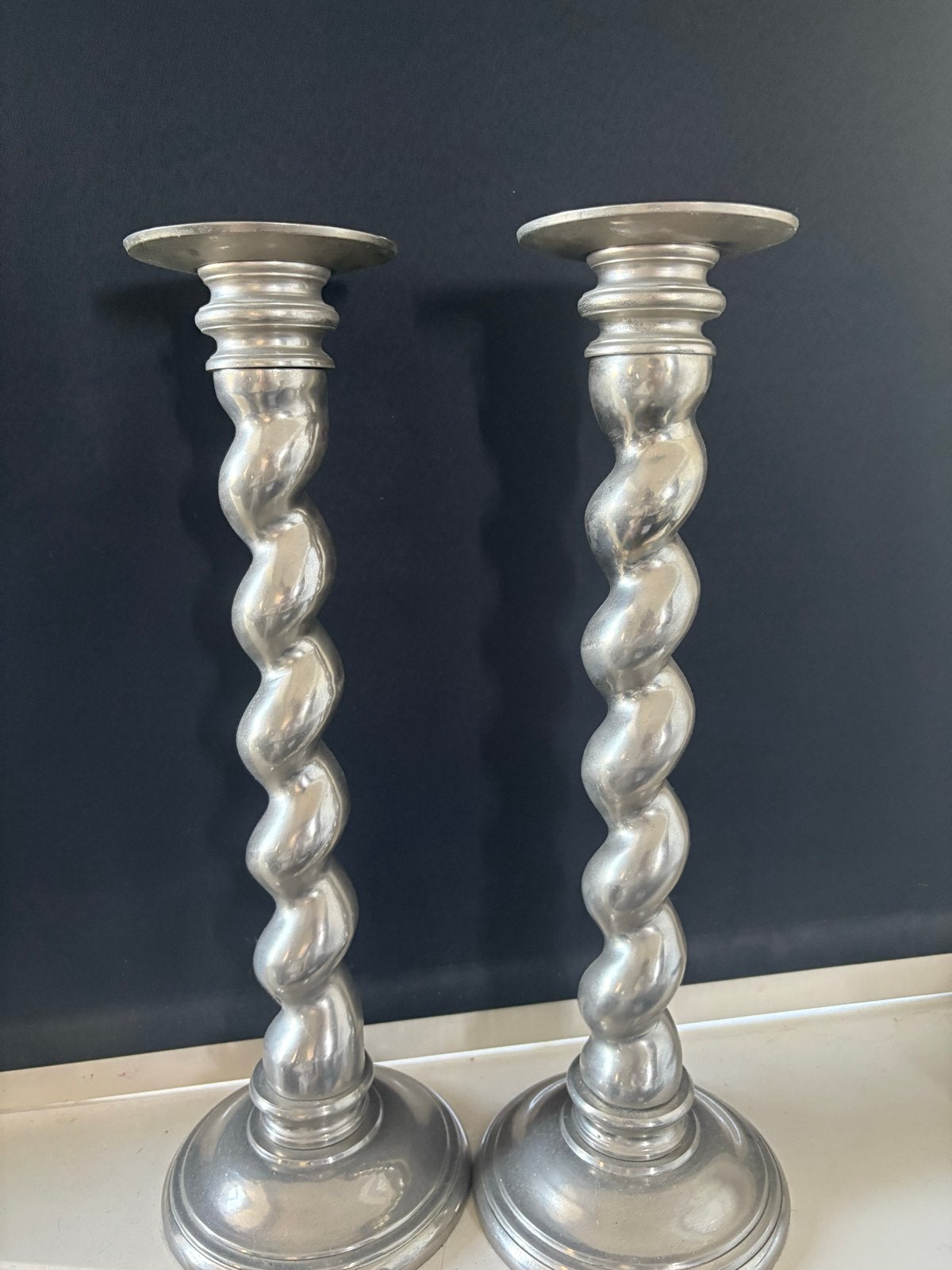 2 Gedraaide Kandelaars (45cm hoog) €15 vandaag anders sloop, Ophalen, Overige materialen