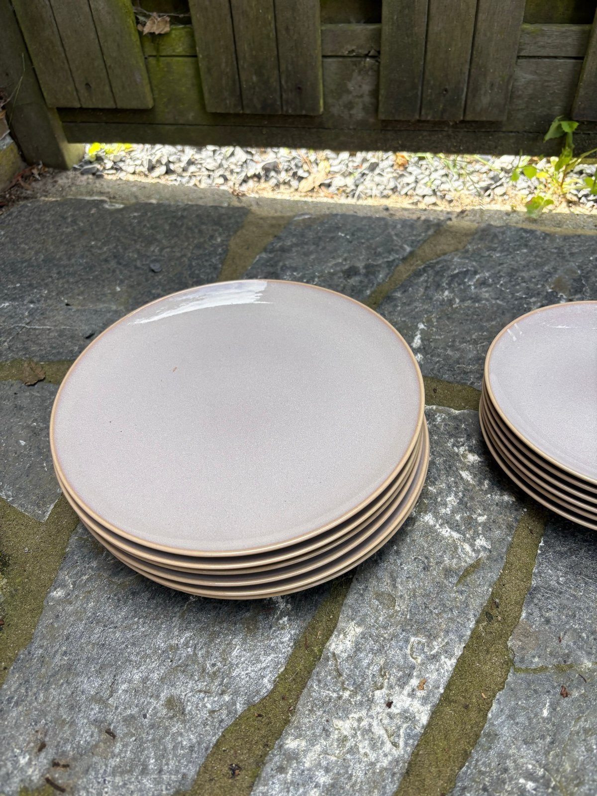 IKEA Servies: 6 Dinerborden, 6 Ontbijtborden, 6 Kommen, Ophalen, Gebruikt, Keramiek, Effen