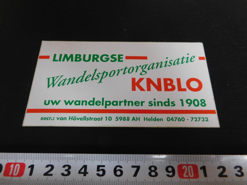sticker Limburgse wandelsportorganisatien KNBLO 1908, Ophalen, Zo goed als nieuw