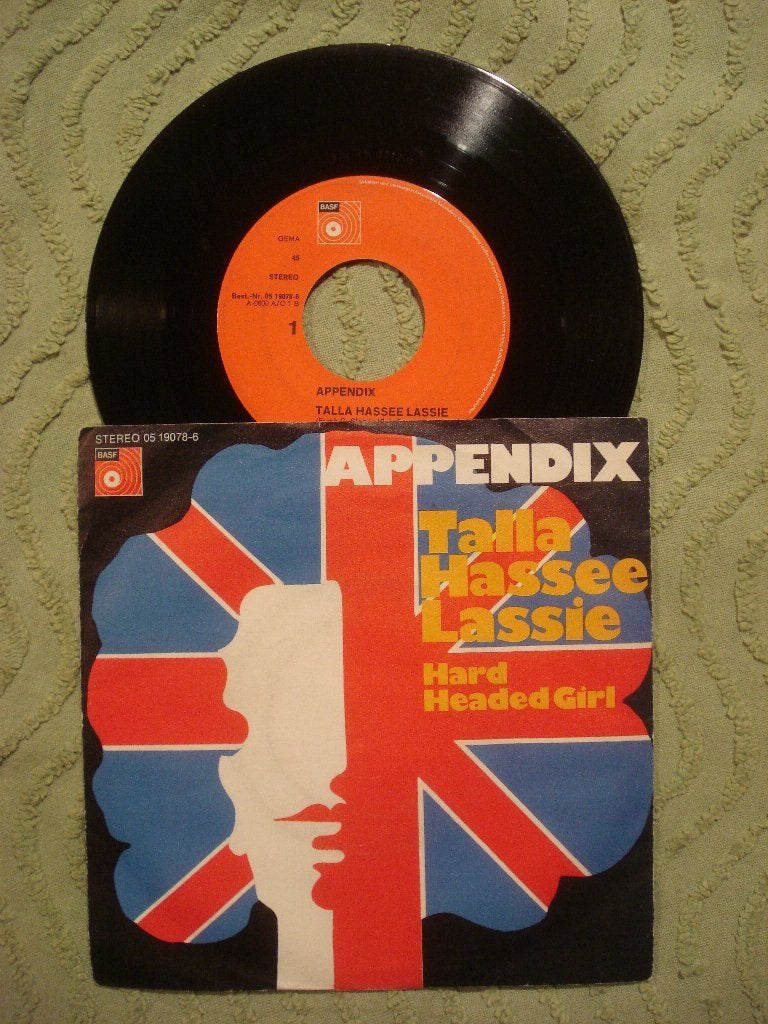 Appendix 7" Vinyl Single: ‘Talla Hassee Lassie’ (Duitsland), Ophalen of Verzenden, Gebruikt, Pop