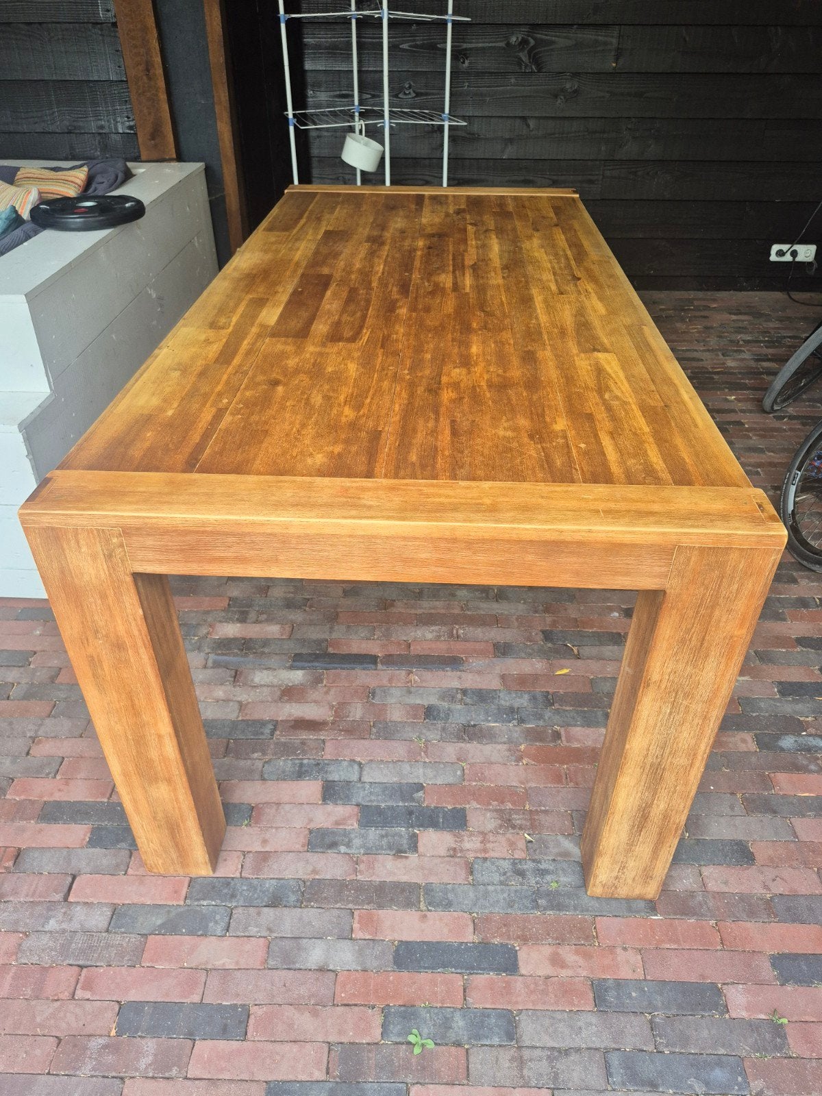 zware houten tafel, Ophalen, Rechthoekig, 200 cm of meer, 50 tot 100 cm