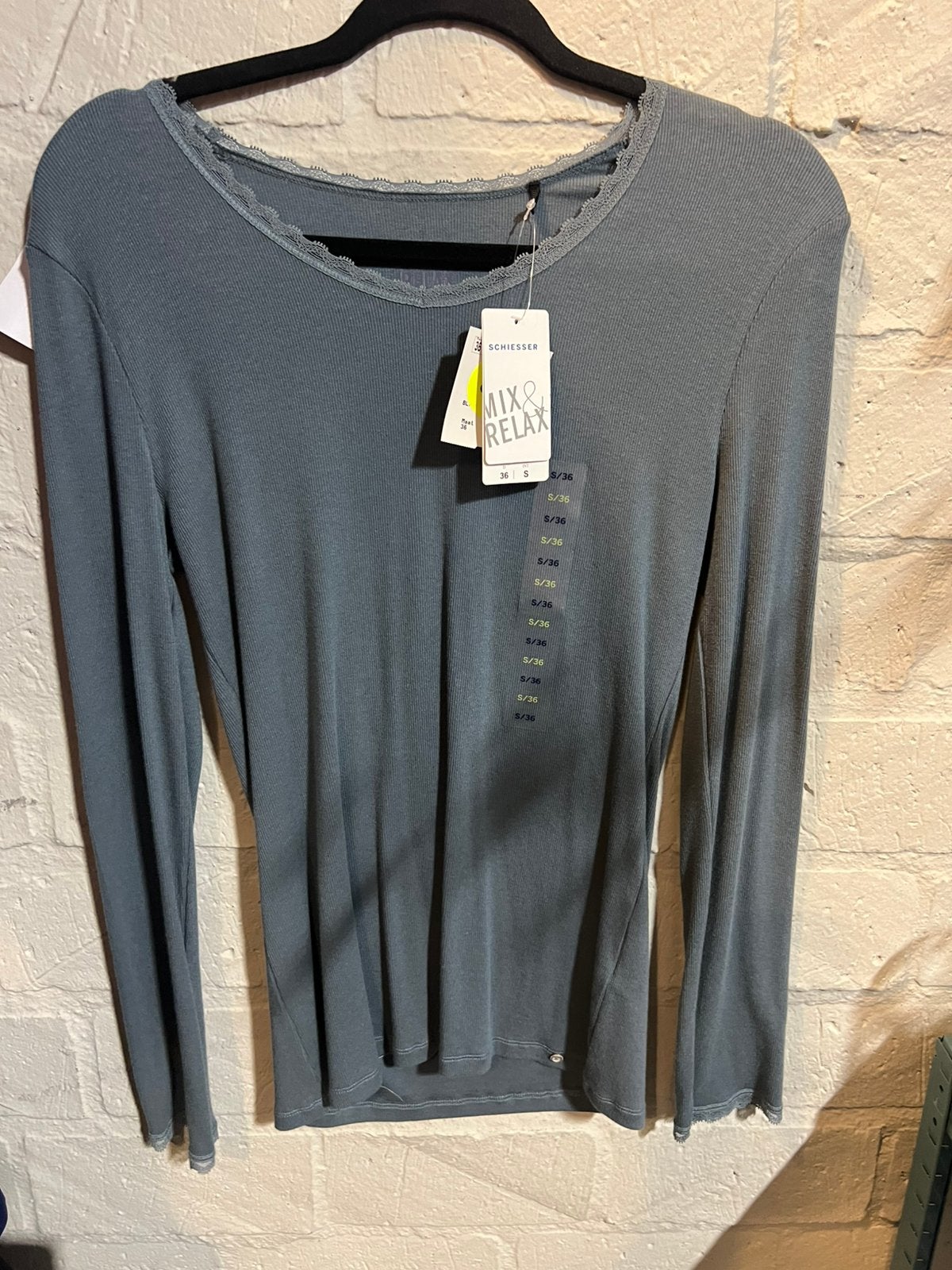 Schiesser Pyjama shirt maat S 36 NIEUW!! Nu €7.50, Ophalen of Verzenden, Nieuw, Maat 36 (S)