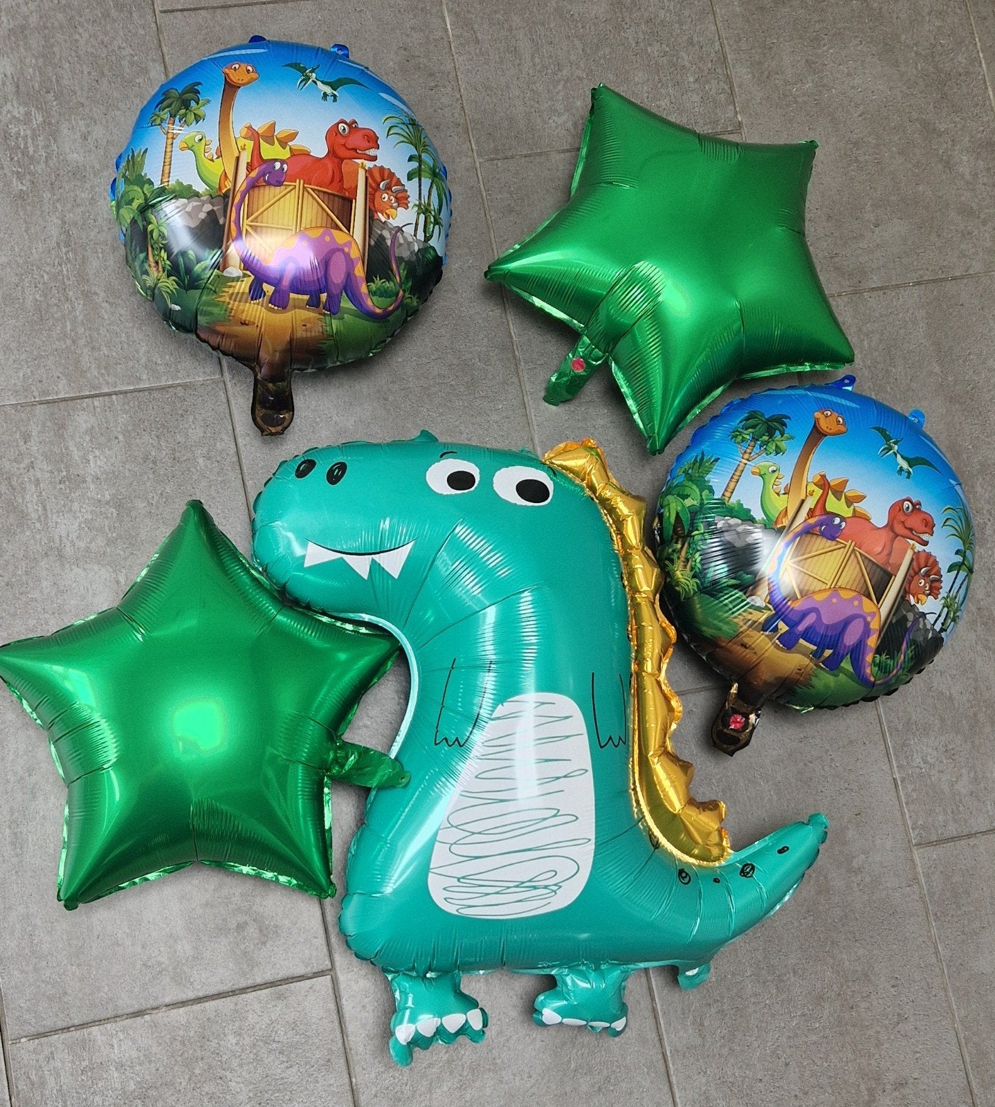 Dinosaurus ballonnen, Ophalen, Versiering