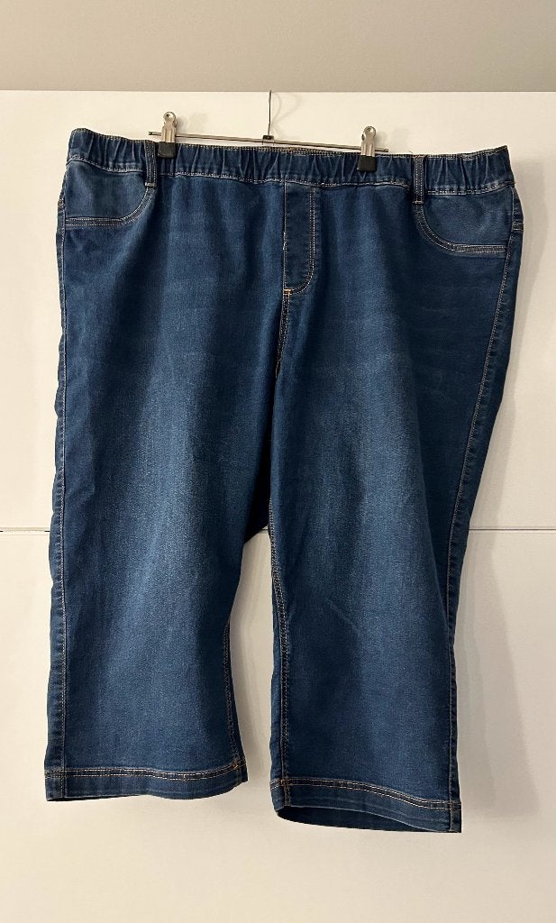 MS Mode donkerblauwe jeansshort, Blauw, Ophalen of Verzenden, Zo goed als nieuw, MS Mode