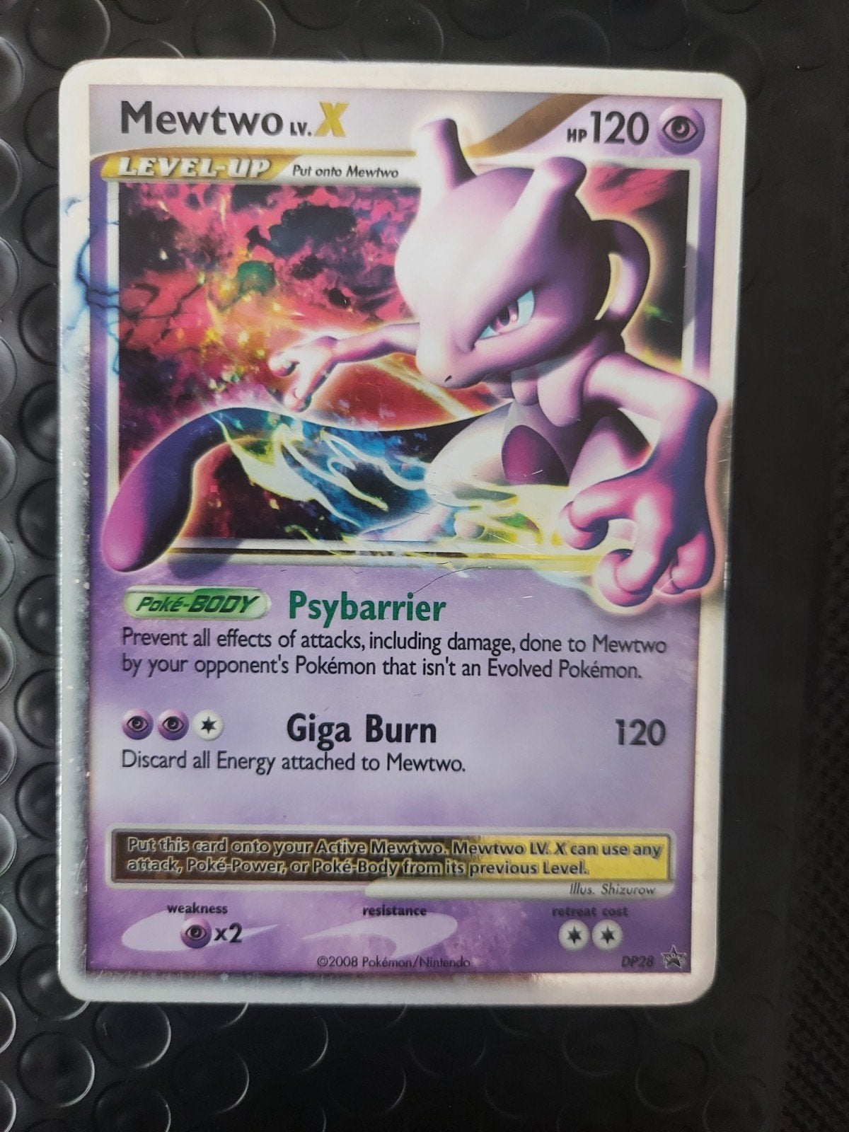 Mewtwo X DP28 holo pokemon kaart, Ophalen of Verzenden, Zo goed als nieuw