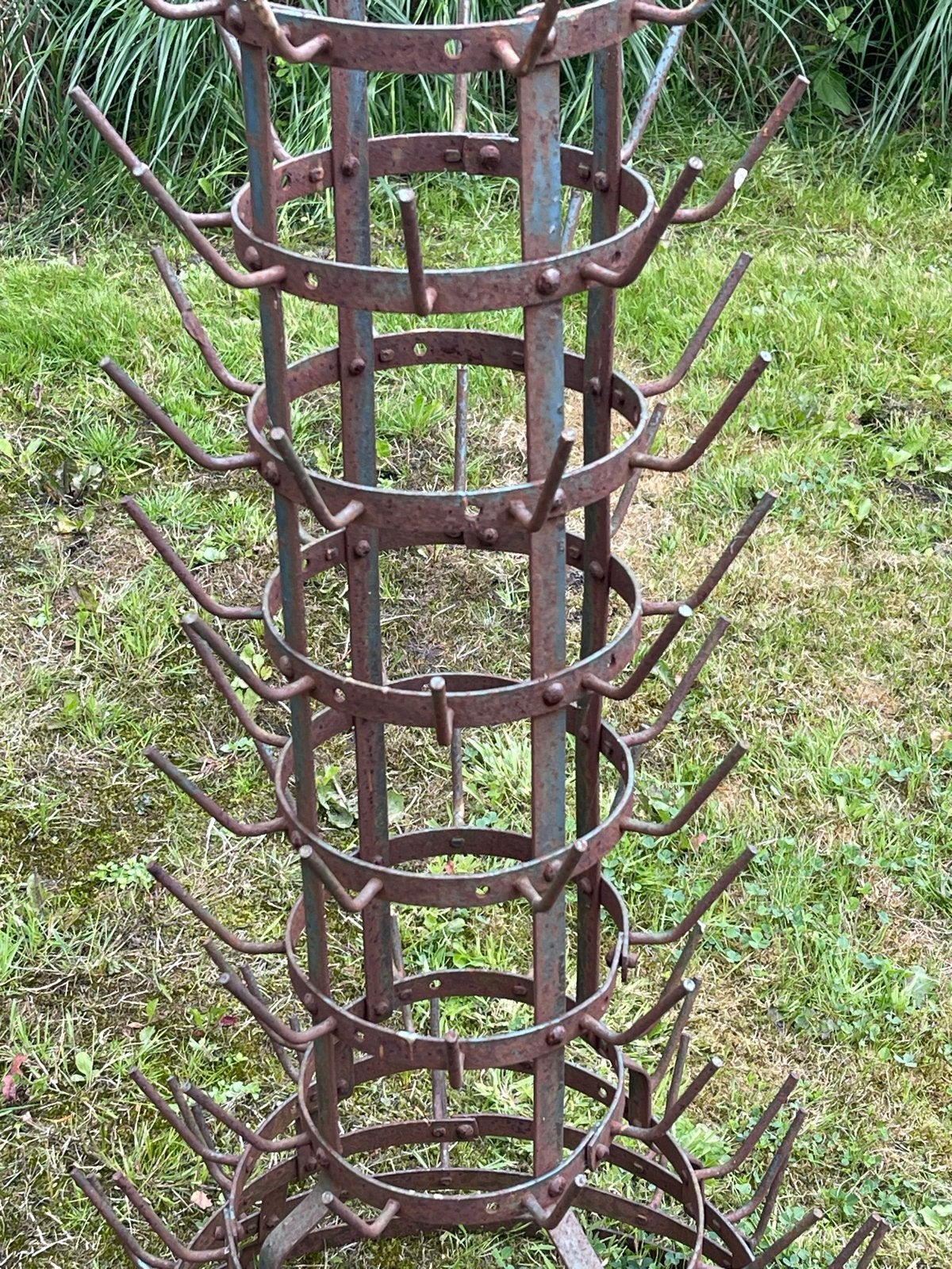 Antiek Frans wijnflessenrek / droogrek, Ophalen, Gebruikt, 25 flessen of meer, 75 – 100