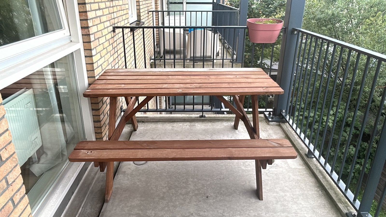 Picknicktafel, Tuin en Terras, Ophalen, Gebruikt, Vierkant, Inklapbaar