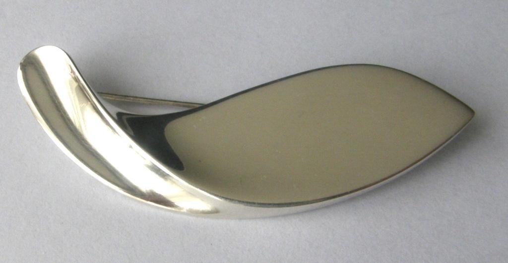 Prachtige Hans Hansen Deense 925 STERLING Zilveren broche, Ophalen, Zilver, Broche