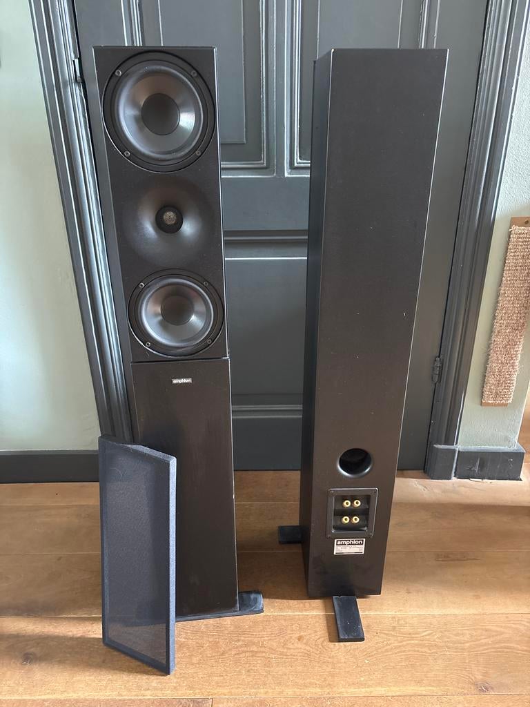 Amphion Athene High-End Vloerstaande Luidspreker, Gebruikt, 120 watt of meer, Front, Rear of Stereo speakers, Ophalen