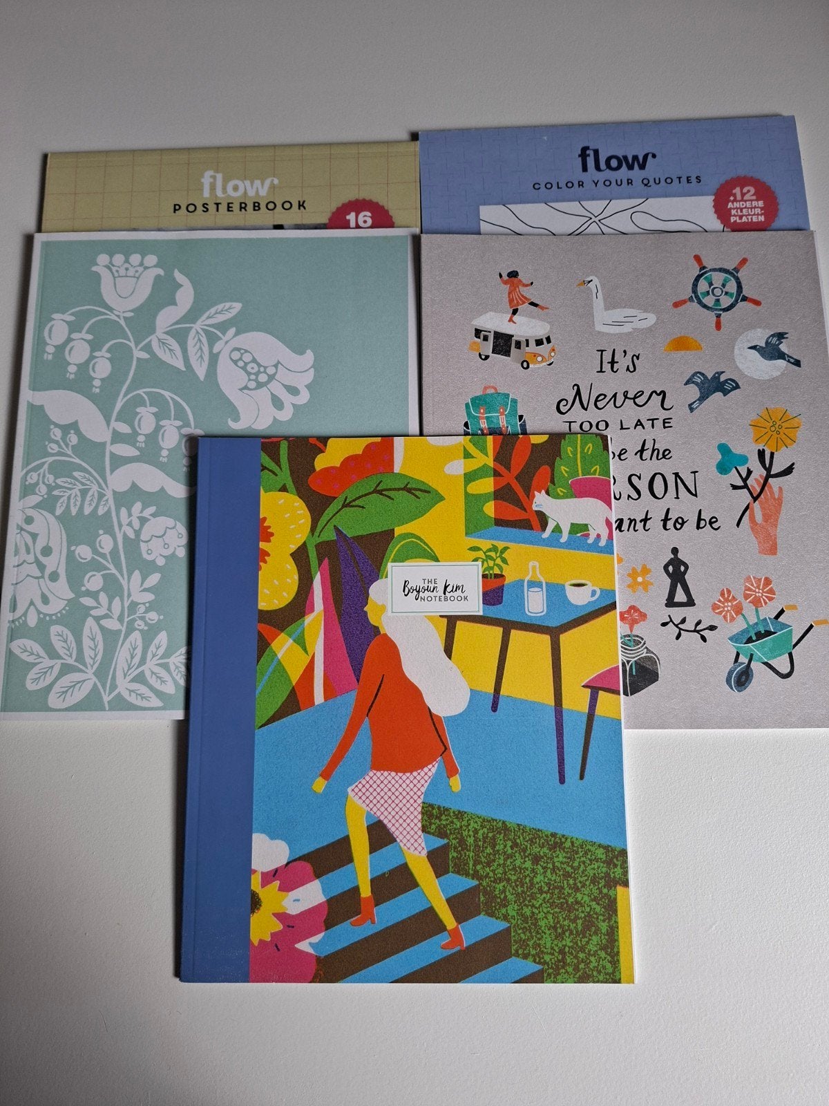 Flow magazine Posterbook, Notebook, Color your quotes etc, Ophalen of Verzenden, Zo goed als nieuw, Damesbladen
