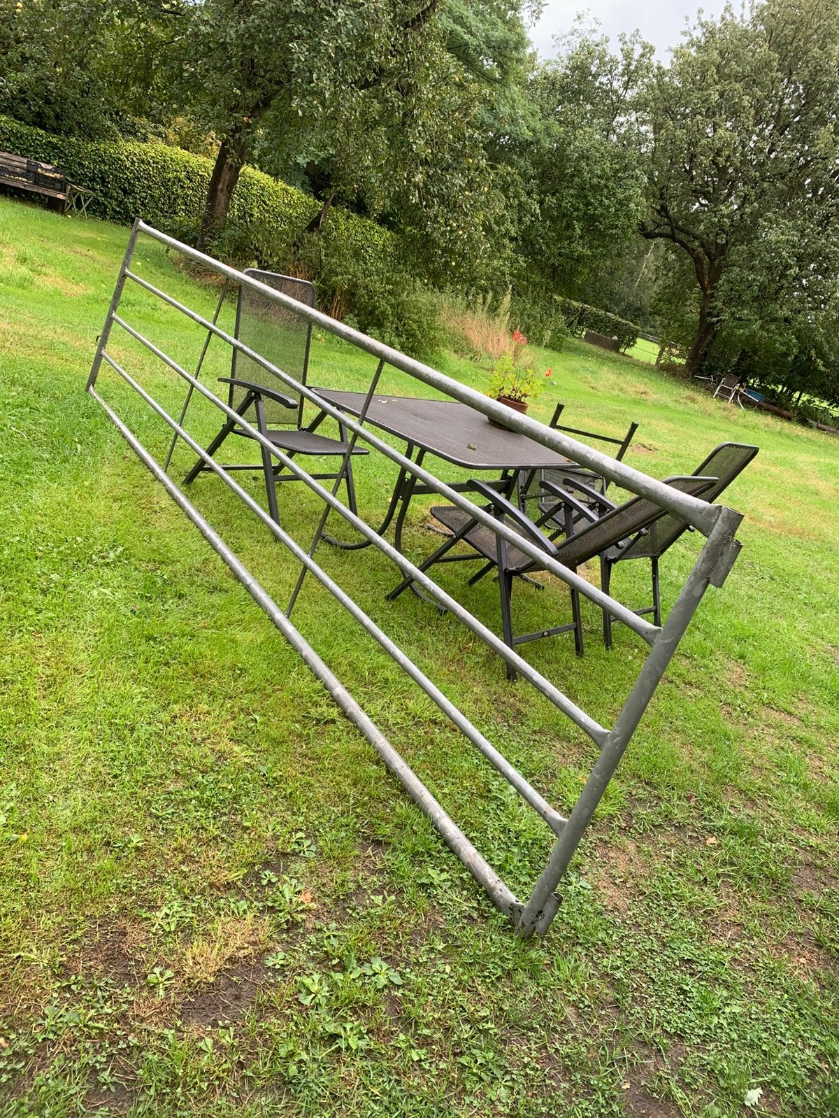 Verzinkt landhek 4,5 meter x 110 cm