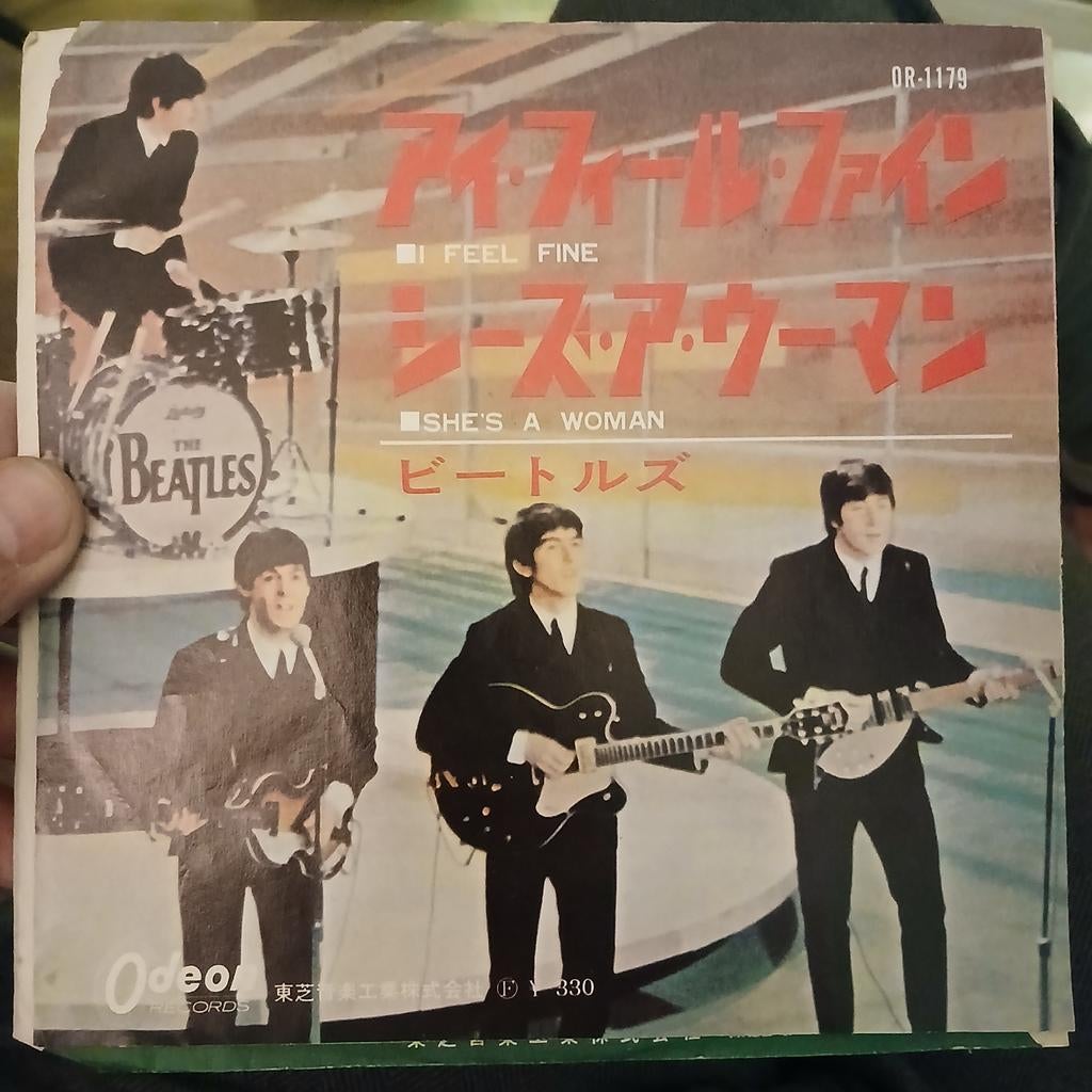 The Beatles - I Feel Fine / She's a Woman (Japanse Single), Cd's en Dvd's, Vinyl Singles, Gebruikt, 7 inch, Single, Ophalen of Verzenden