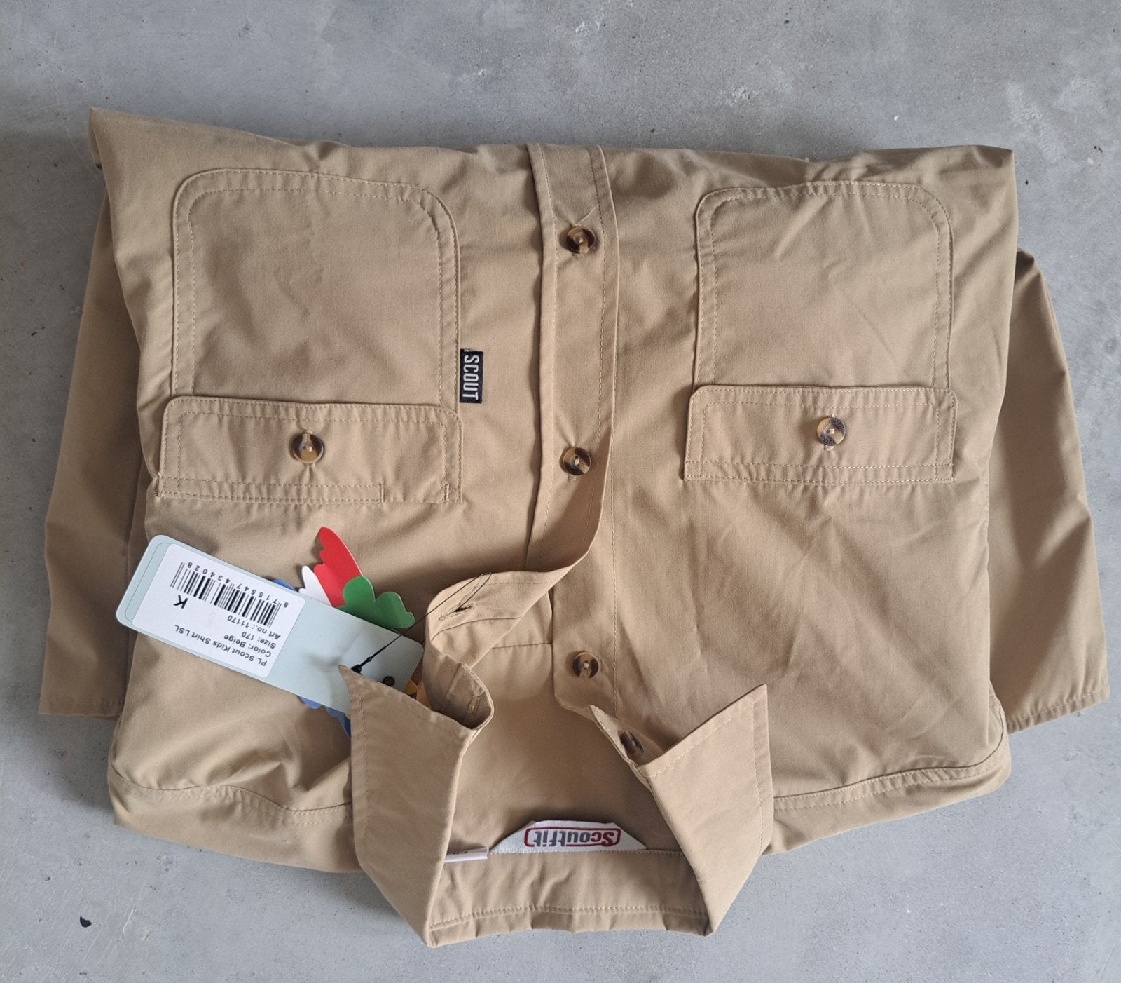 Scoutfit Kinderblouse Beige Maat 170 Nieuw met labels, Verzenden, Nieuw, Scoutfit, Jongen of Meisje