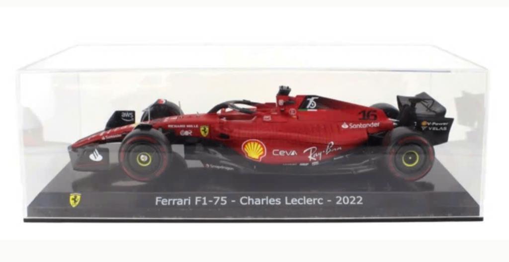 Ferrari F1 75 Charles Leclerc 2022 schaal 1/24 grandes # 1, Verzenden, Nieuw, Auto, Bburago