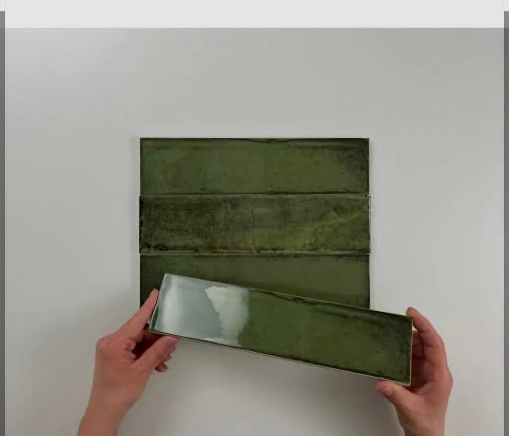 Cifre Ceramica Wandtegels 7,5x30 cm Alchimia Olive, Ophalen, Nieuw, Minder dan 20 cm, 20 tot 40 cm