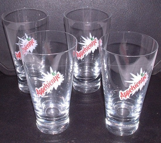 Appelsientje Glazen 4 Stuks Nieuw Collectors Vintage, Ophalen of Verzenden, Nieuw, Frisdrankglas