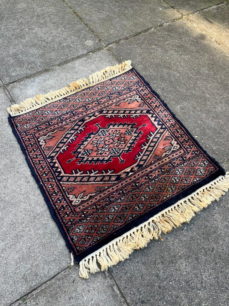 2x Pakistaans Jaldar Tapijt - 45x45 cm, Ophalen of Verzenden
