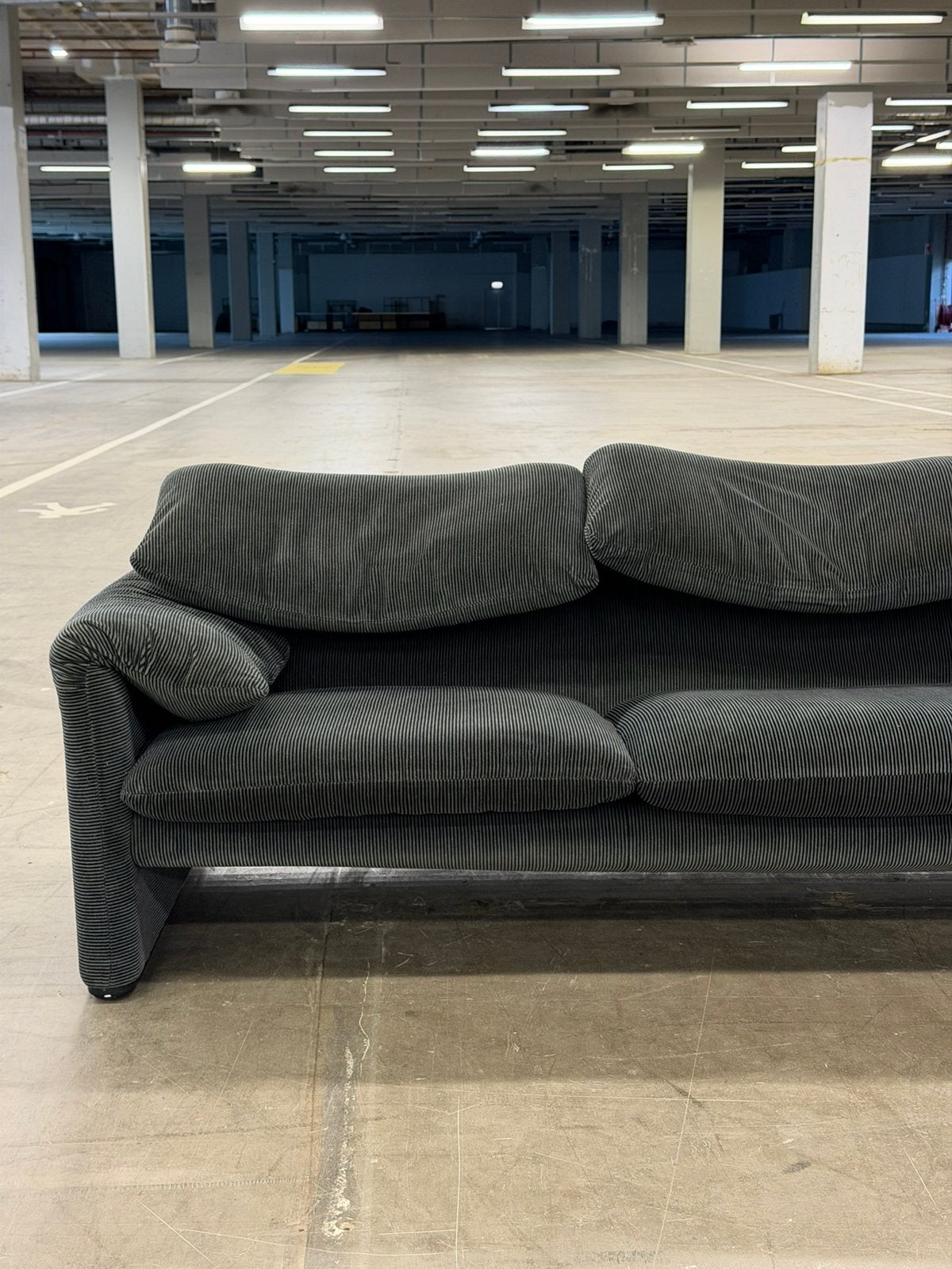 Cassina 3-zits Maralunga Bank | Vintage, Driepersoons, 75 tot 100 cm, Ophalen of Verzenden, Zo goed als nieuw