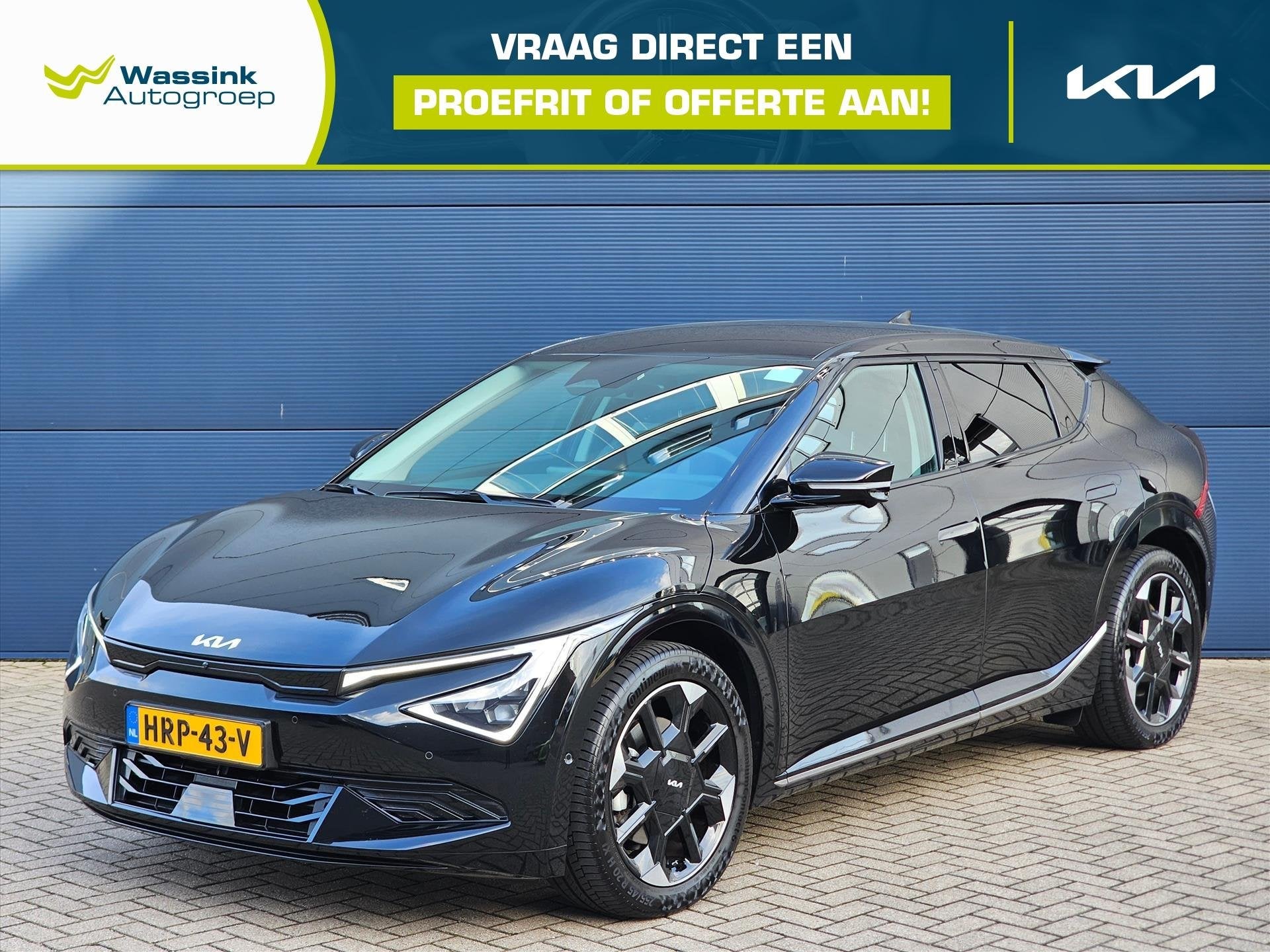 Kia EV6 84kWh 325pk Dual Motor AWD Plus Advanced | Stoelverw, Automaat, Stof, Zwart, Origineel Nederlands