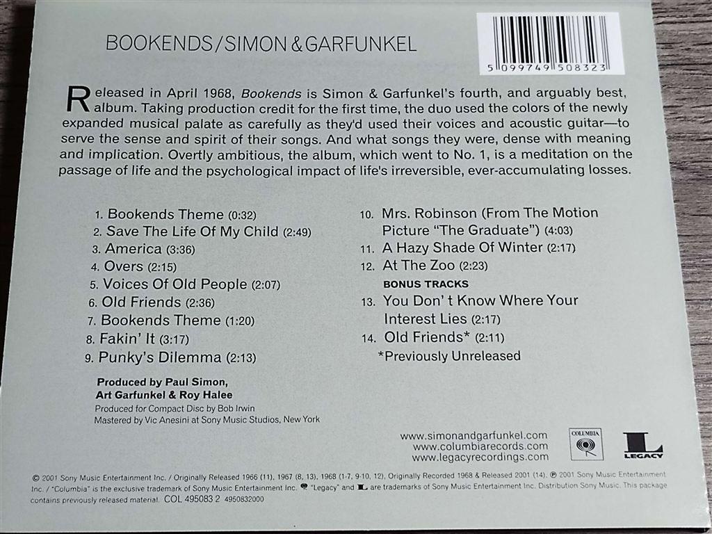 Simon & Garfunkel ‎– Bookends [Remastered], Ophalen of Verzenden, Zo goed als nieuw