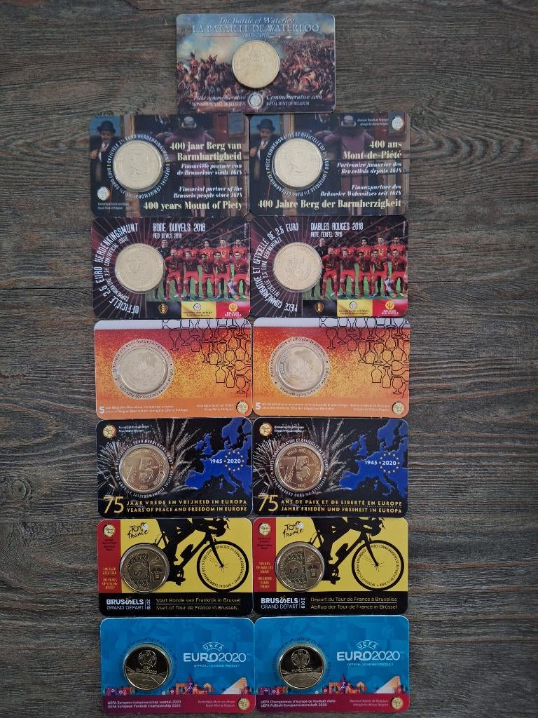 2,5 euro Coincard Belgie van 2015 t/m 2023 uitgiftes, Ophalen of Verzenden, België, Overige waardes
