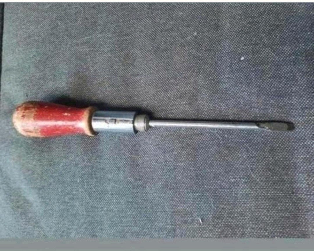 oude geen pomp ratel schroevendraaier schroder w germany, Auto diversen, Ophalen of Verzenden, Gebruikt